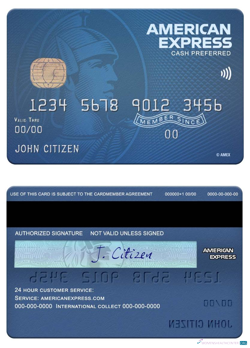 Download USA Fifth Third bank amex blue cash preferred card Photoshop template